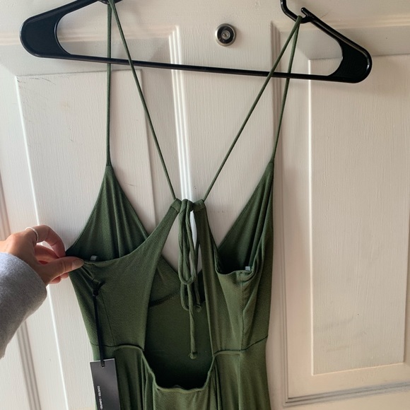 NWT Green strappy skater dress - Picture 3 of 3